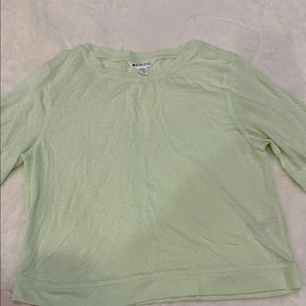 Athleta Mint Long Sleeve Shirt